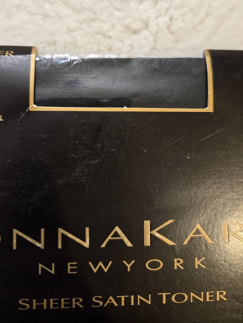 Donna Karan New York Sheer Satin Toner Size Medium Black NWT 00A16